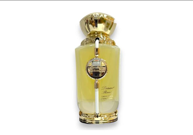 Zaharat Desert Rose Eau de Parfum Spray, 3.4 oz (100ml), Unisex - authentic designer fragrance bottle