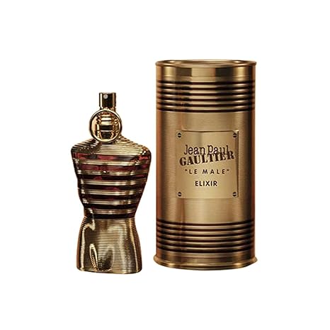 Jean Paul Gaultier Le Male Elixir Eau de Parfum Spray 2.5 oz 75ml for Men - authentic designer fragrance bottle
