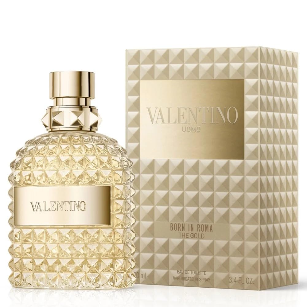 Valentino Uomo The Gold Eau de Parfum Spray, 3.4 oz (100ml), Men