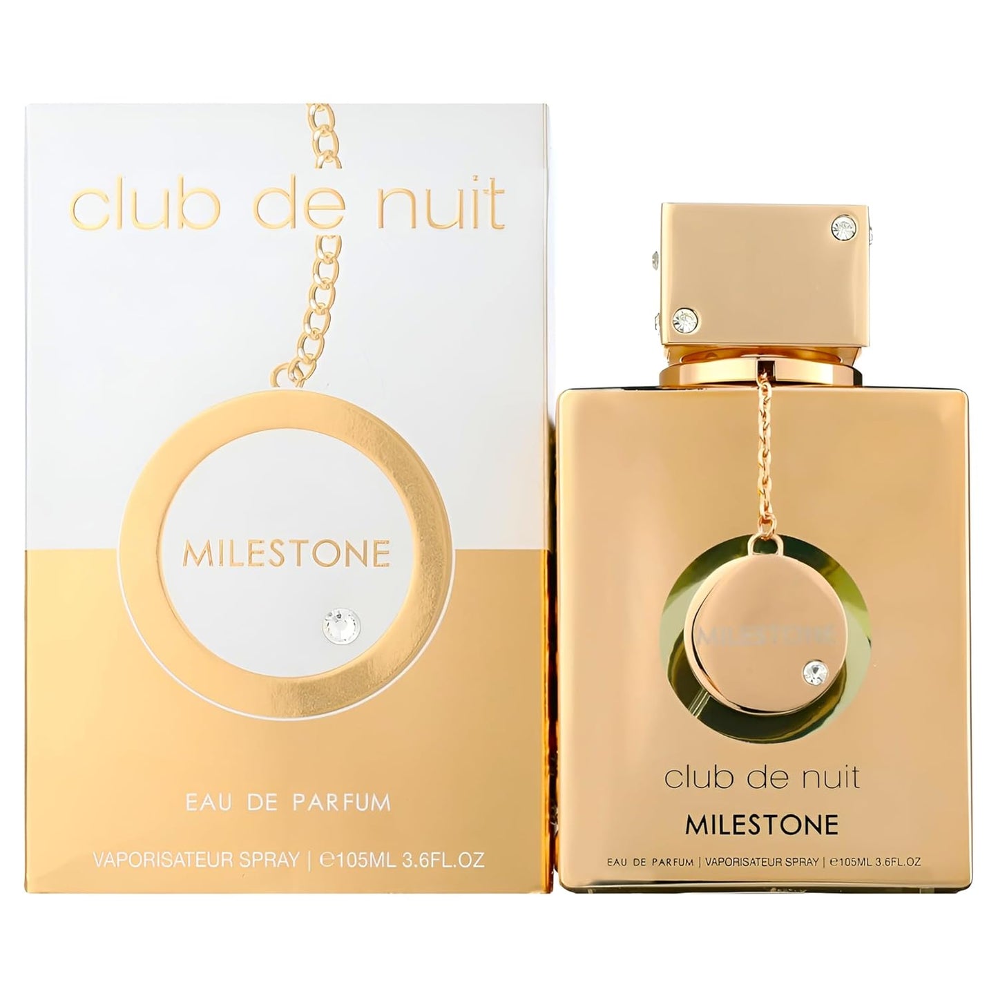 Armaf Club De Nuit Milestone Eau de Parfum Spray, 3.4 oz (100ml), Unisex - authentic designer fragrance bottle