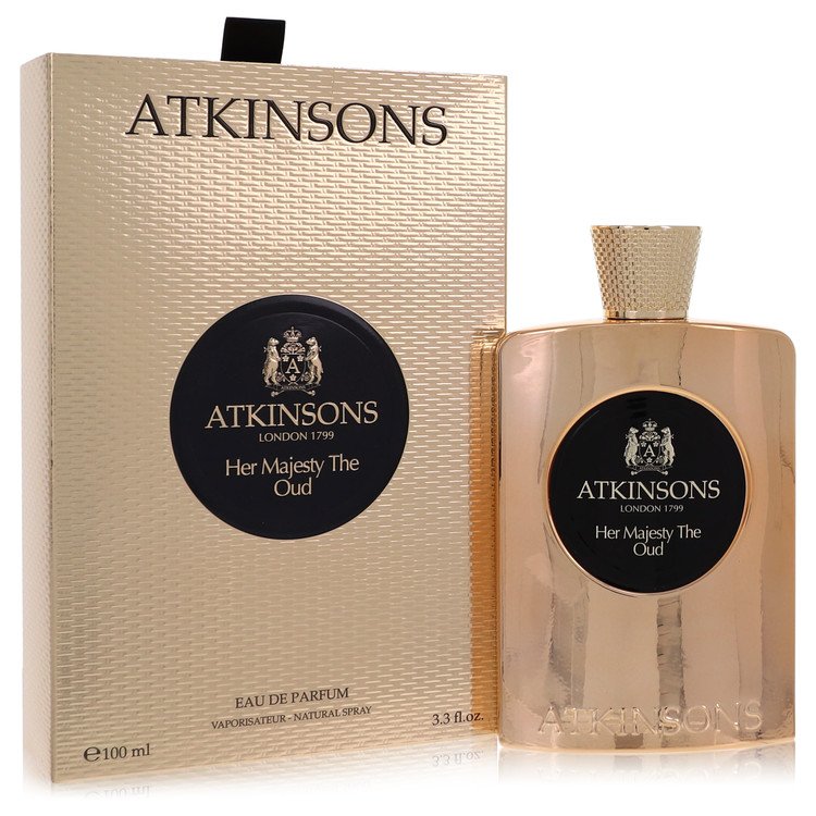 Atkinsons Her Majesty Oud Eau de Parfum Spray, 3.4 oz (100ml), Women - authentic designer fragrance bottle