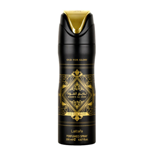 BADE'E AL OUD FOR GLORY   6.8 oz (200ml)   BODY SPRAY    By LATTAFA For Men