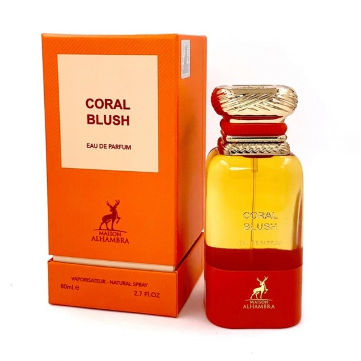 Maison Alhambra Coral Blush Eau de Parfum Spray, 2.7 oz (80ml), Unisex - authentic designer fragrance bottle