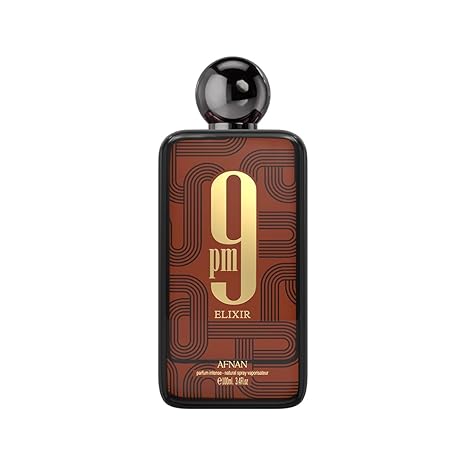 Afnan 9PM Elixir Eau de Parfum Spray, 3.4 oz (100ml), Unisex