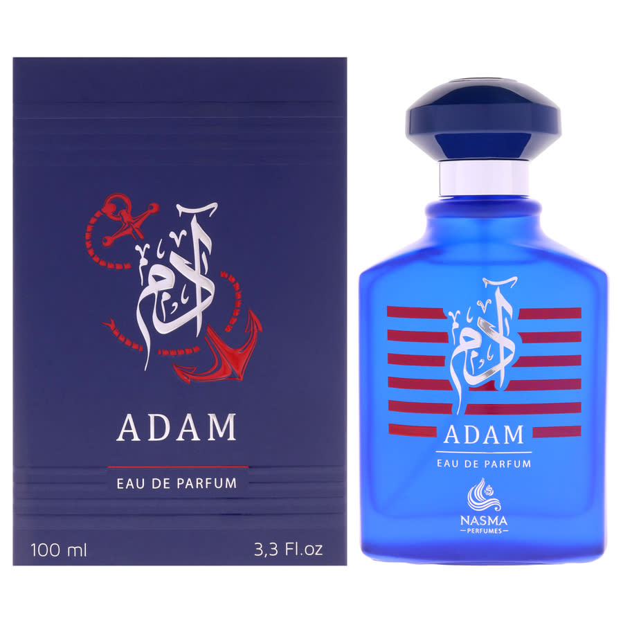 Nasma Perfumes Adam Eau de Parfum Spray, 3.4 oz (100ml), Unisex - authentic designer fragrance bottle