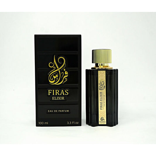 FIRAS ELIXIR   3.4 oz (100ml)   Eau De Parfum Spray    By NASMA PERFUMES For Men & Women (Unisex)