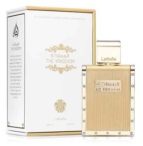 Lattafa The Kingdom Eau de Parfum Spray, 3.4 oz (100ml), Men - authentic designer fragrance bottle
