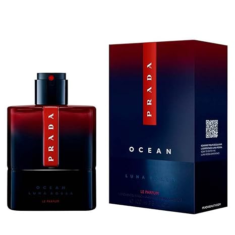 Prada Luna Rossa Ocean Le Parfum Eau de Parfum Spray 3.4 oz 100ml for Men - authentic designer fragrance bottle