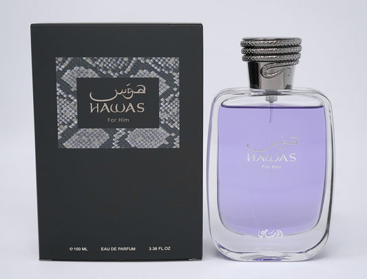 HAWAS   3.4 oz (100ml)   Eau De Parfum Spray    By RASASI For Men