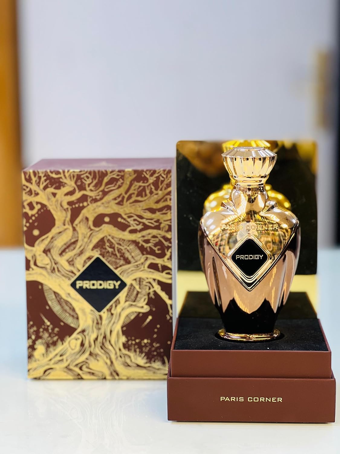 Paris Corner Prodigy Eau de Parfum Spray, 3.4 oz (100ml), Unisex - authentic designer fragrance bottle