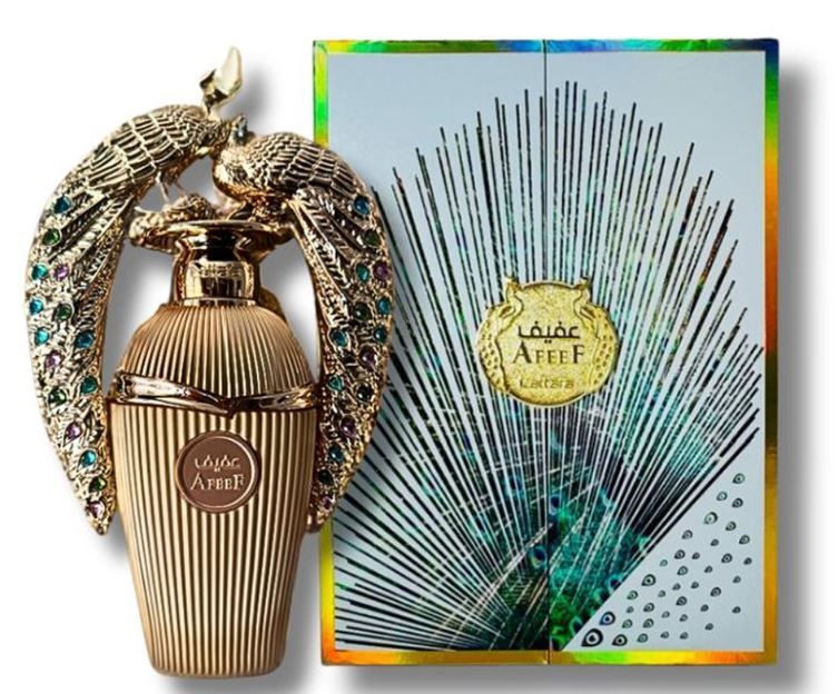 Lattafa Afeef Eau de Parfum Spray, 3.4 oz (100ml), Women - authentic designer fragrance bottle