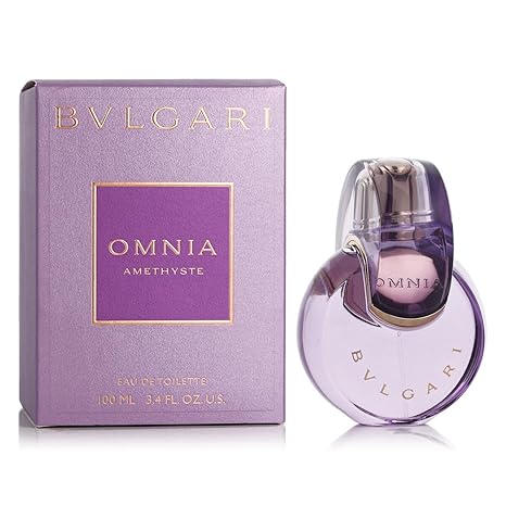 Bvlgari Omnia Amethyste Eau de Parfum Spray, 3.4 oz (100ml), Women - authentic designer fragrance bottle