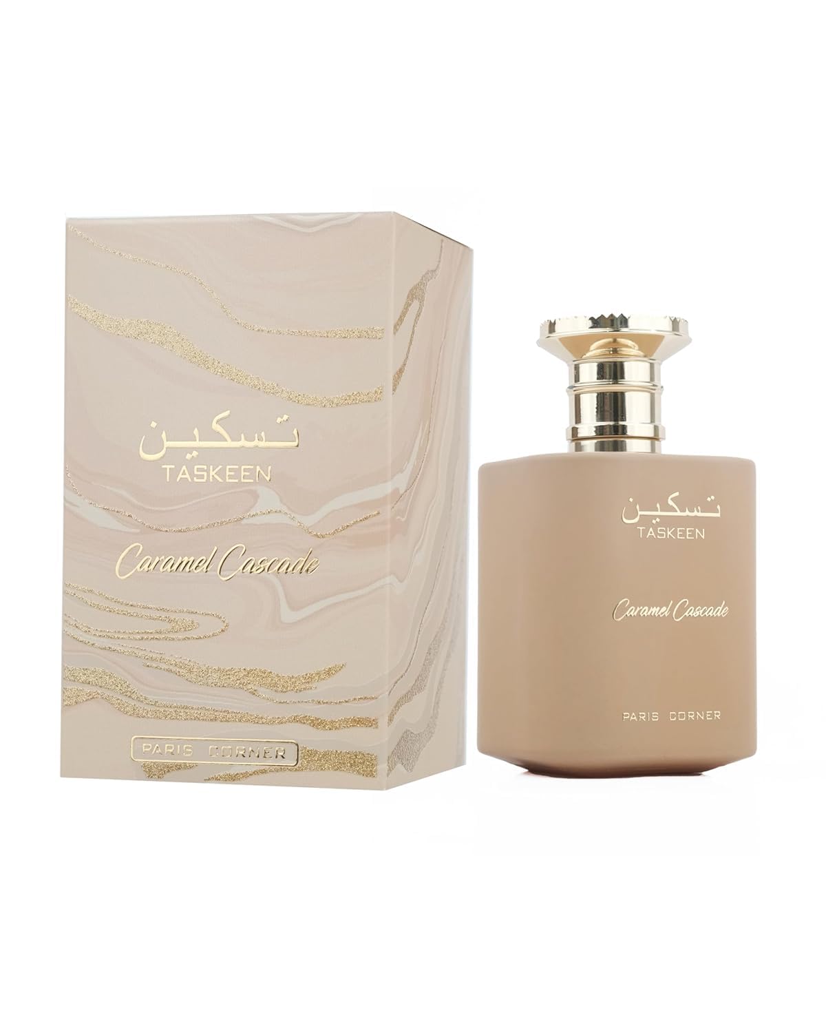 TASKEEN CARAMEL CASCADE   3.4 oz   Eau De Parfum Spray    By PARIS CORNER For Women