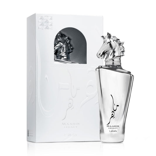 MAAHIR LEGACY   3.4 oz (100ml)   Eau De Parfum Spray    By LATTAFA For Men