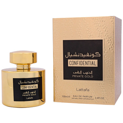 CONFIDENTIAL   3.4 oz (100ml)   Eau De Parfum Spray    By LATTAFA For Men & Women (Unisex)