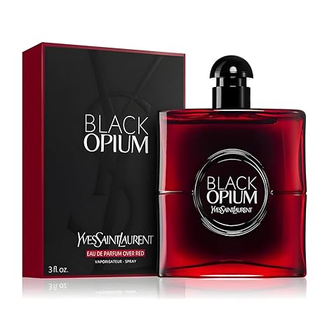 Yves Saint Laurent Black Opium Over Red Eau de Parfum Spray, 3.0 oz (90ml), Women - authentic designer fragrance bottle